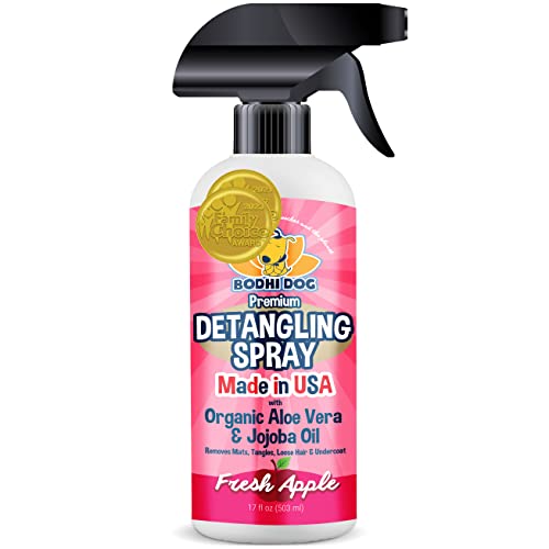 Bodhi Dog Detangling Spray | Dog and Cat Fur & Hair Detangler Spray | Detangling Spray for Dog & Cat Grooming Essentials | Made in USA