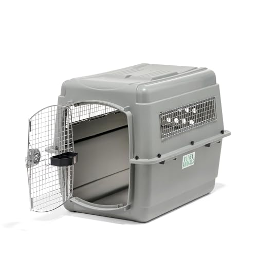 Petmate Sky Kennel - IATA Compliant and Airline Approved Dog Crate for Pets 50-70 lbs - Perfect for Car and Air Travel - Heavy-Duty Plastic Construction - Made in USA - 36 Inches