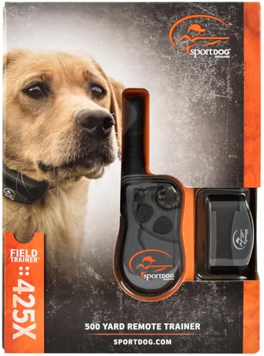 SportDOG Brand 425 Remote Trainers - 500 Yard Range E-Collar with Static, Vibrate and Tone - Waterproof, Rechargeable - Including New X-Series