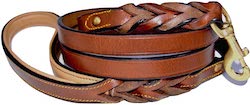 Soft Touch Leather Braided Dog Leash