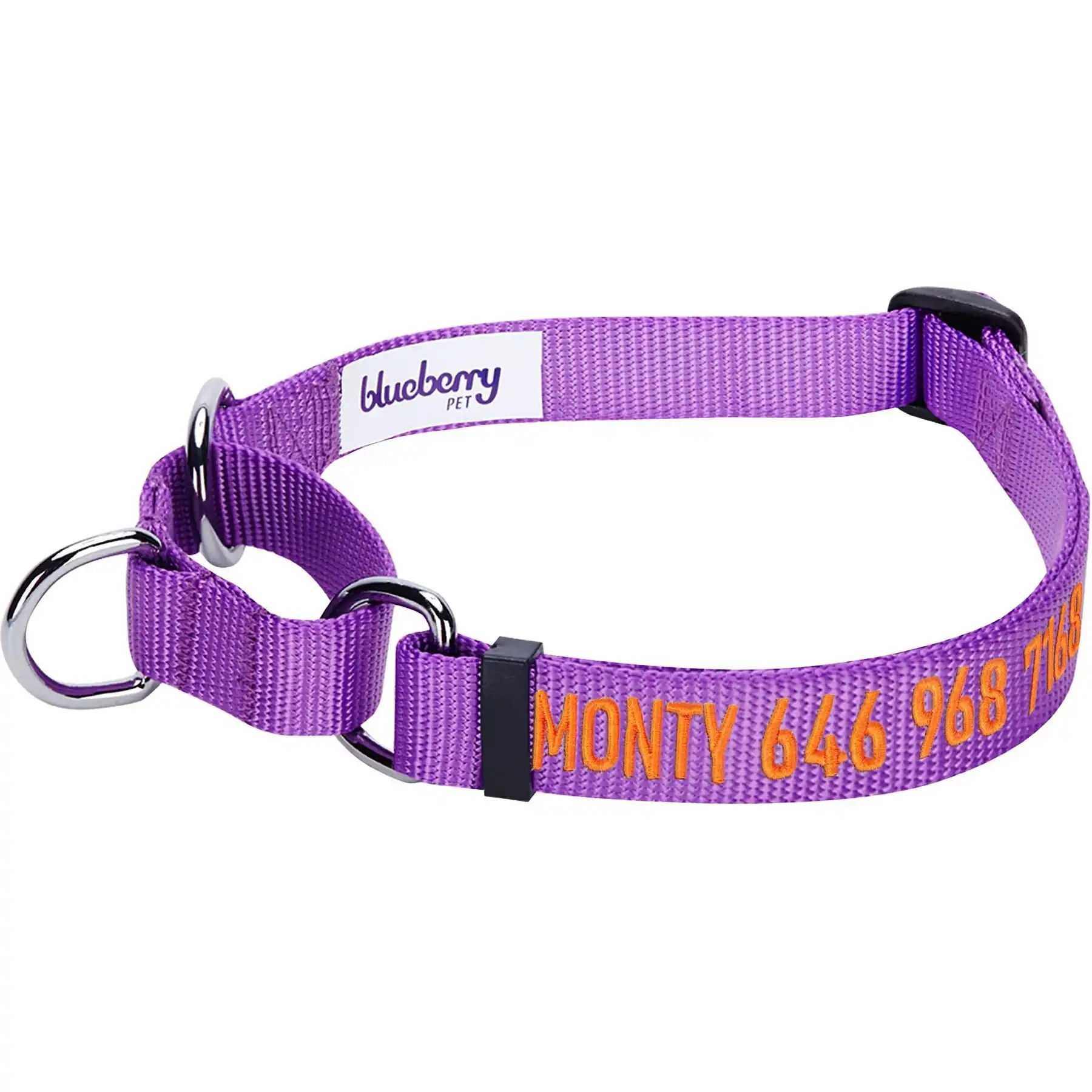 Blueberry Pet Martingale Collar