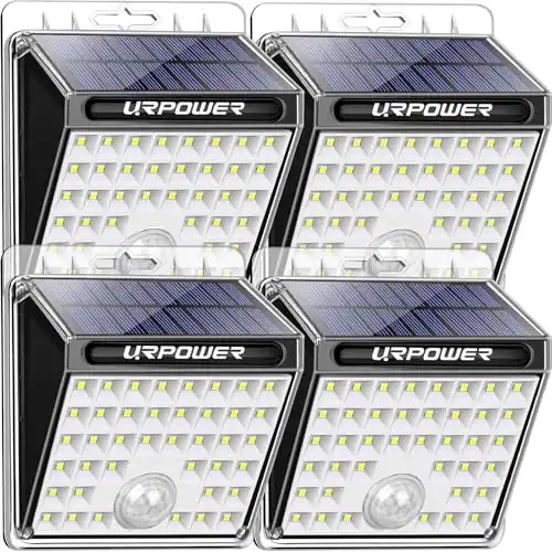 URPOWER Solar Outdoor Lights (4 Pack)