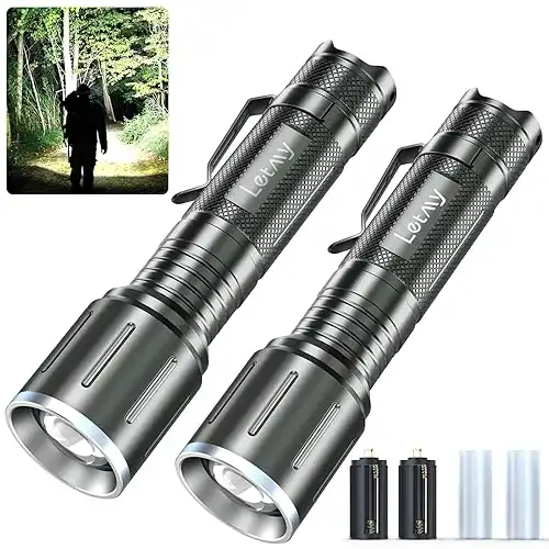 LETMY LED 300 Lumens Flashlight (2 Pack)