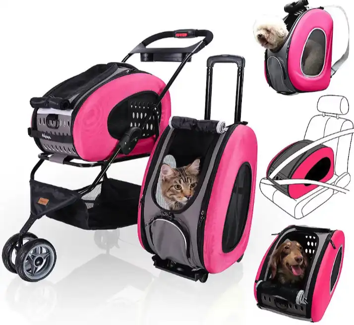 Ibiyaya Multifunction Pet Carrier + Backpack + Car Seat + Stroller